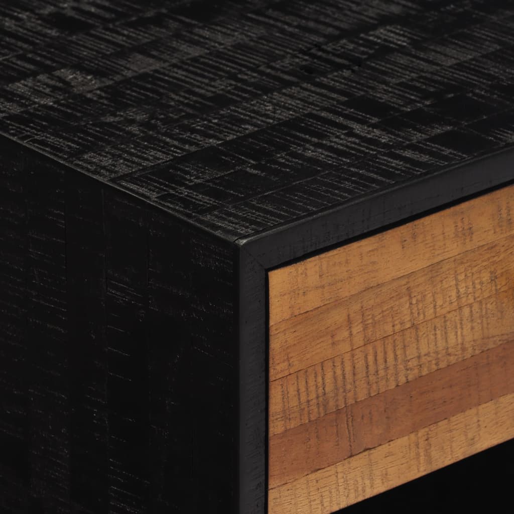 Mesita De Noche Madera Maciza De Teca 40x30x50 Cm_4