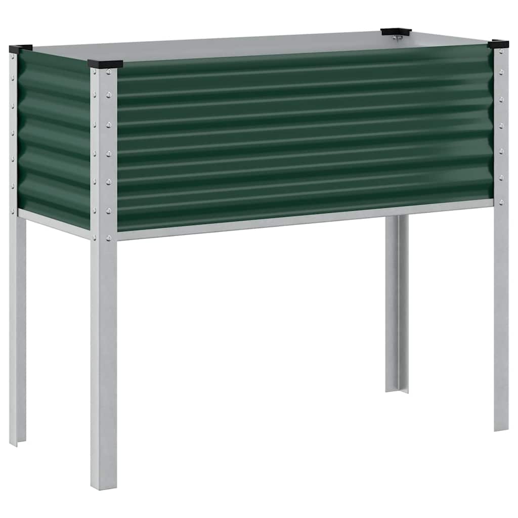 Jardinera De Jardín Verde 100x45x90 Cm Acero_5