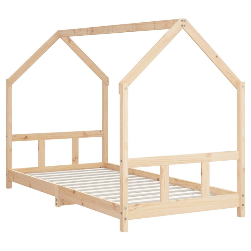 Vidaxl Estructura De Cama Para Niños Madera Maciza De Pino 90x200 Cm_5