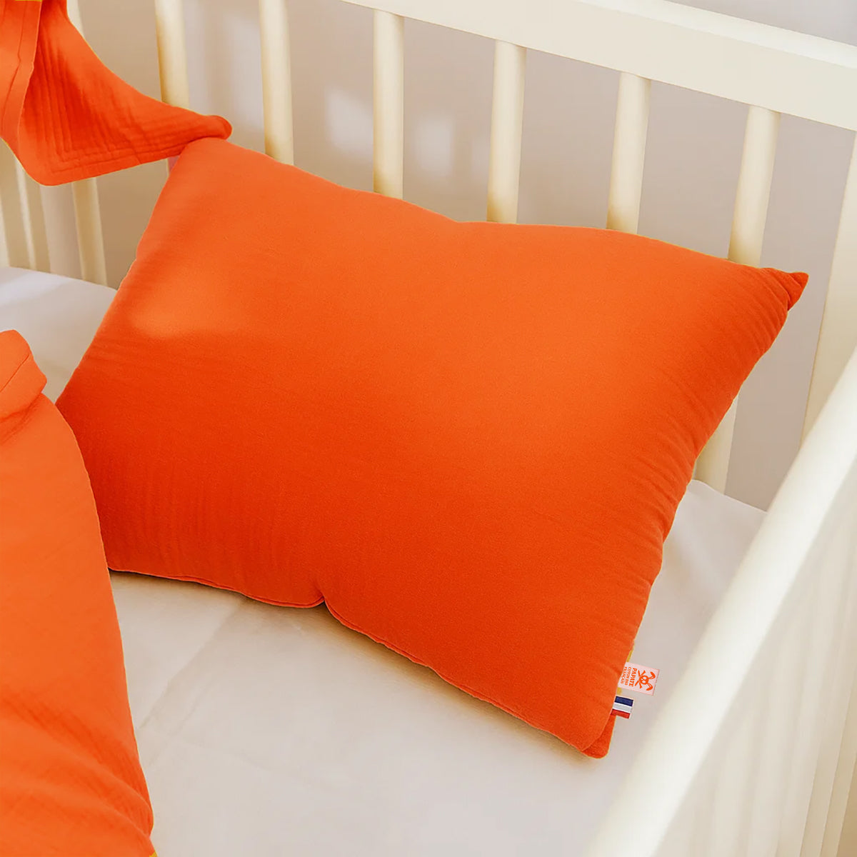 Cojín Rectangular De Algodón Orgánico Fresa