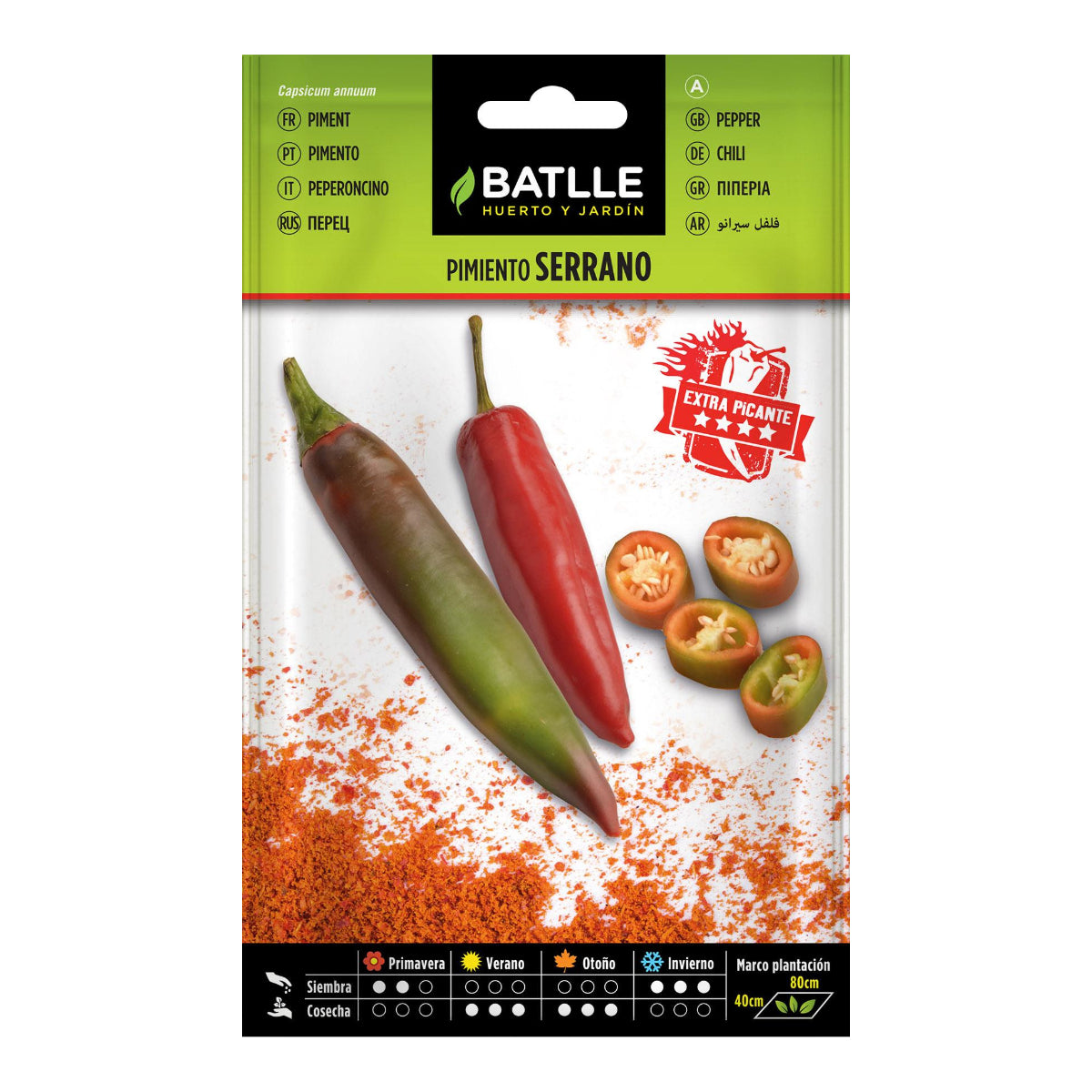 Semillas de Pimiento Serrano Batlle
