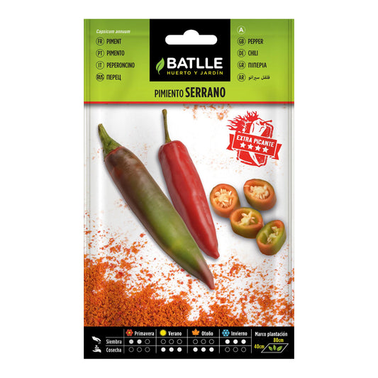 Semillas de Pimiento Serrano Batlle