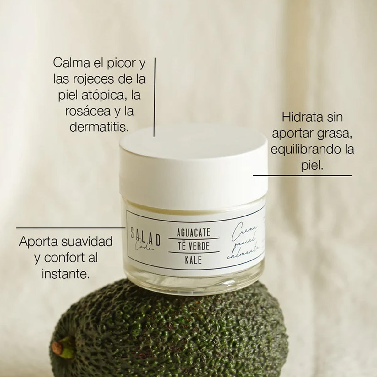 Crema Facial Hidratante Y Calmante, Salad Code