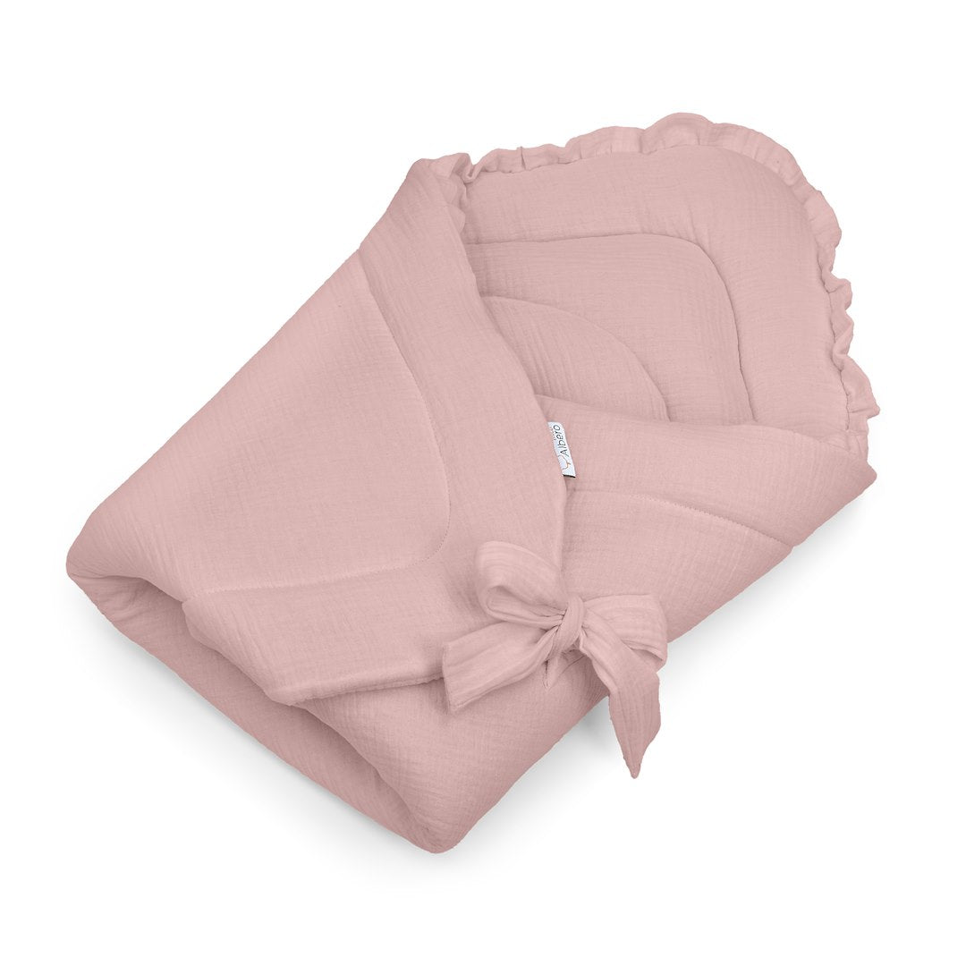 Saco Capazo 4 En 1 Muselina Rosa