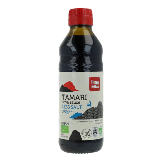 Tamari salsa de soja 25% menos de Sal ECO Lima 500 ml