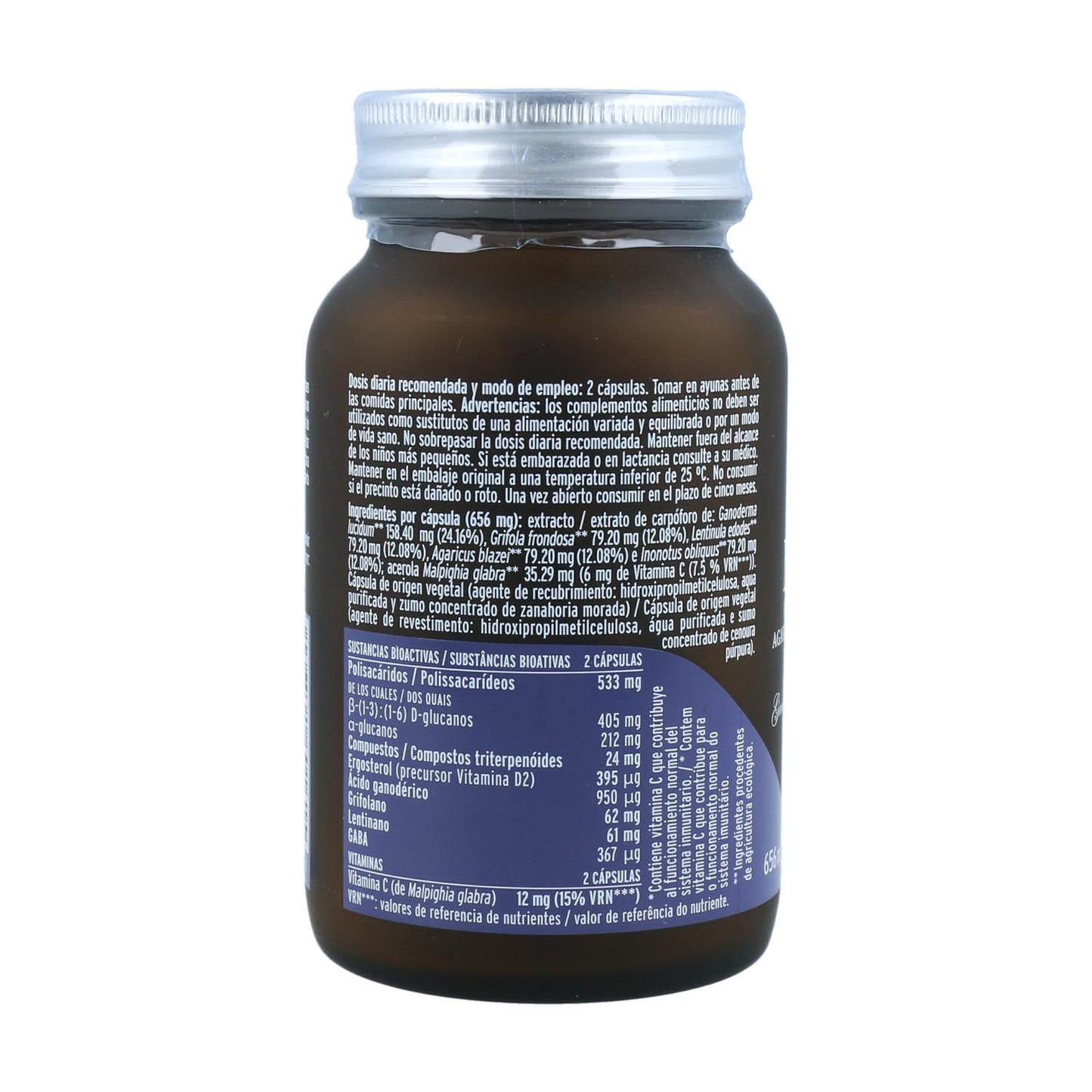 Mico five BIO +Chaga Hifas da Terra Nueva form. 70 cápsulas