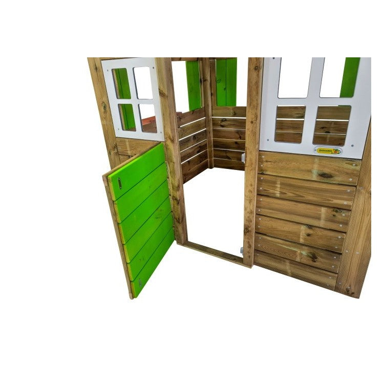 Casita De Madera Masgames Lollipop Xl Verde Sin Suelo De Madera.