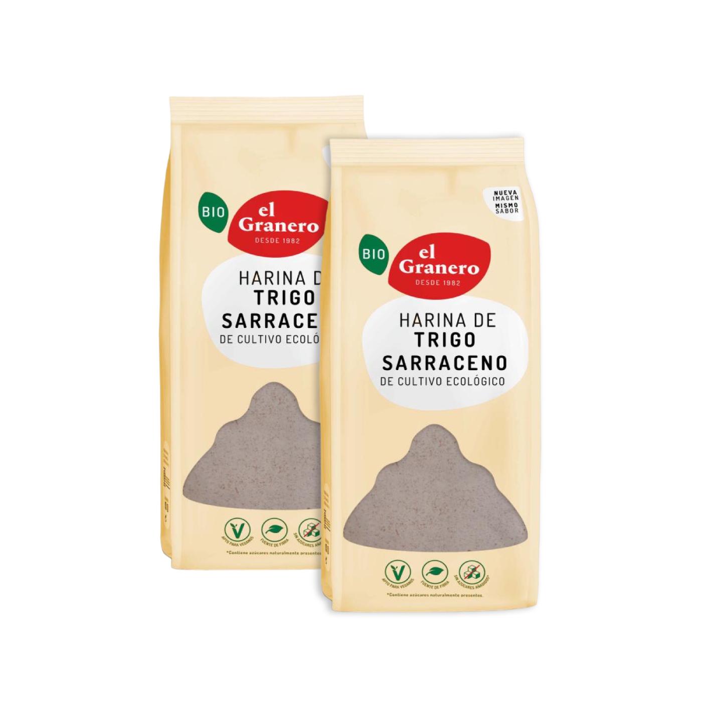 Pack 2x Harina de Trigo Sarraceno Bio El Granero 1 kg