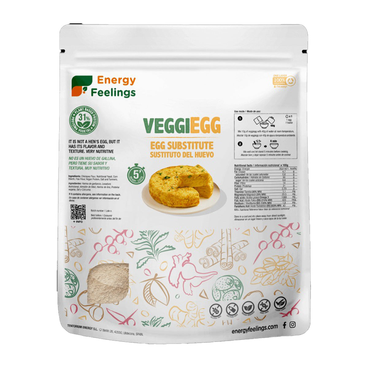 VEGGIEGG: Doypack Energy Feelings 240 g