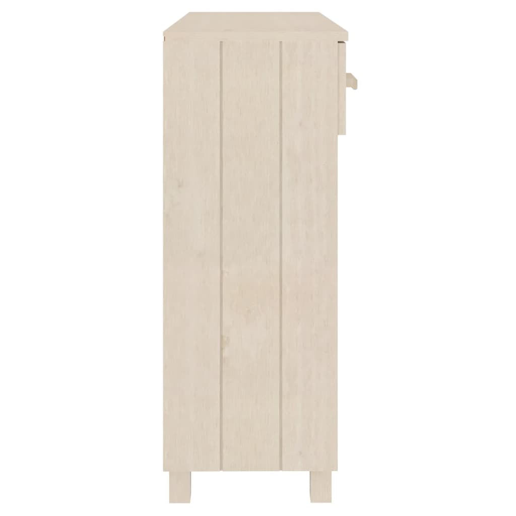 Mesa Consola Hamar Madera Maciza Pino Marrón Miel 90x35x90 Cm_4
