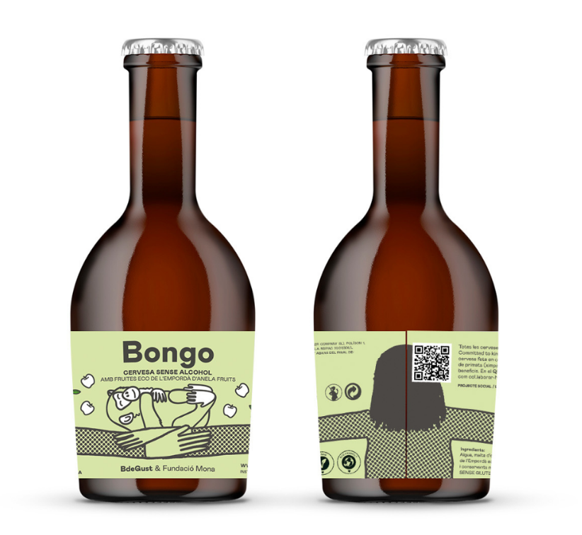 Cerveza Bongo Sin Alcohol Y Sin Gluten 35cl. Pack 9 Unidades_1