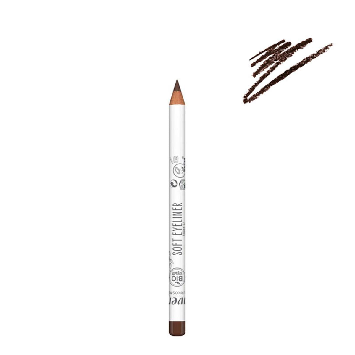 Lápiz de ojos eyeliner - 02 Brown, Lavera 1.14 g
