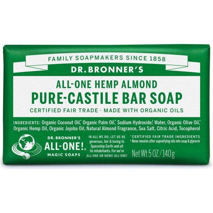 Jabón en pastilla Almendras Dr. Bronners 140 g