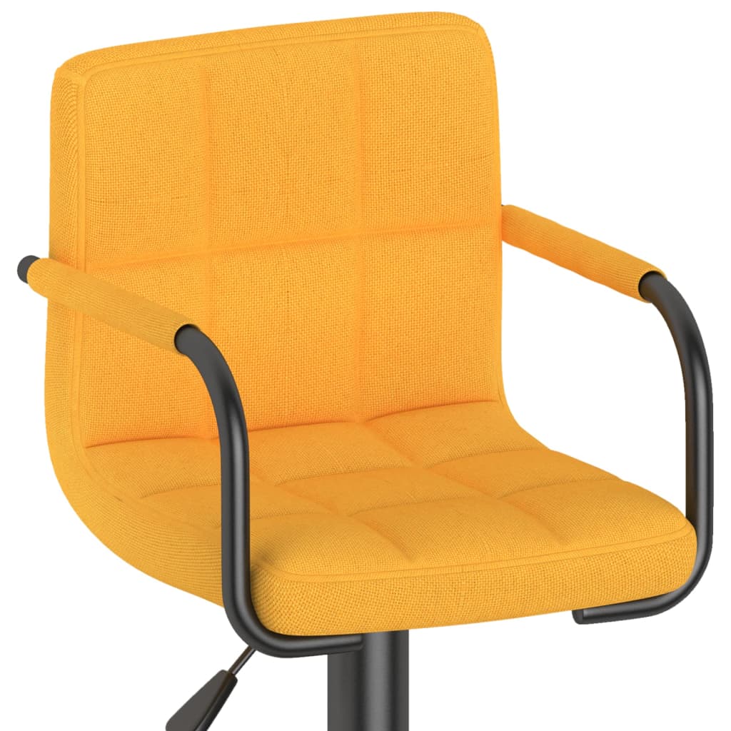 Taburete De Cocina De Tela Amarillo Mostaza_5