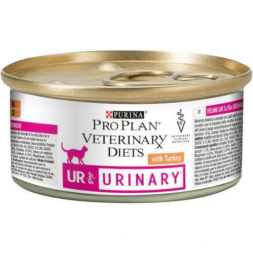Pro Plan Veterinary Diets Gatos UR Urinary Mousse Pavo 195 g