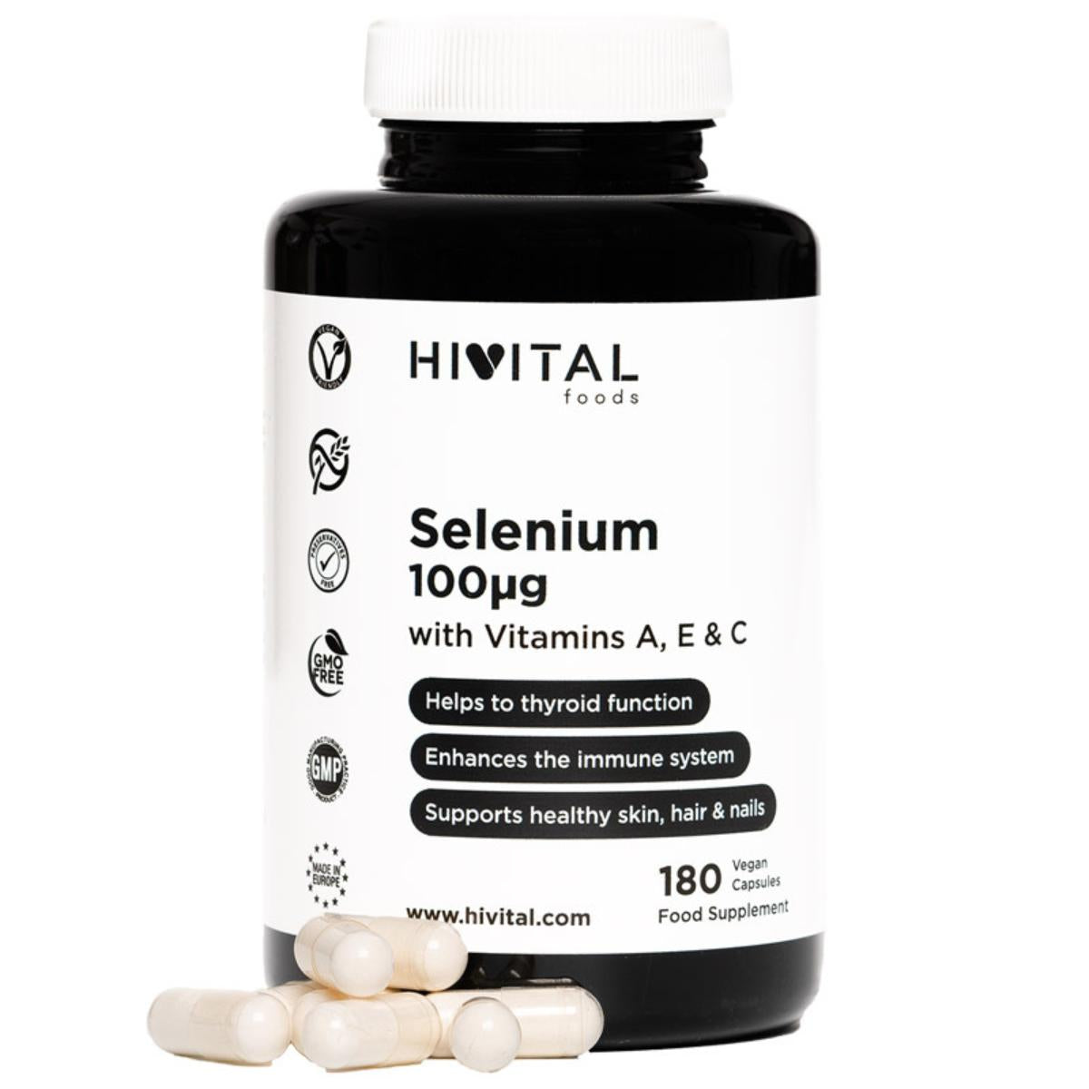 Selenio Hivital 100 mg 180 Cápsulas