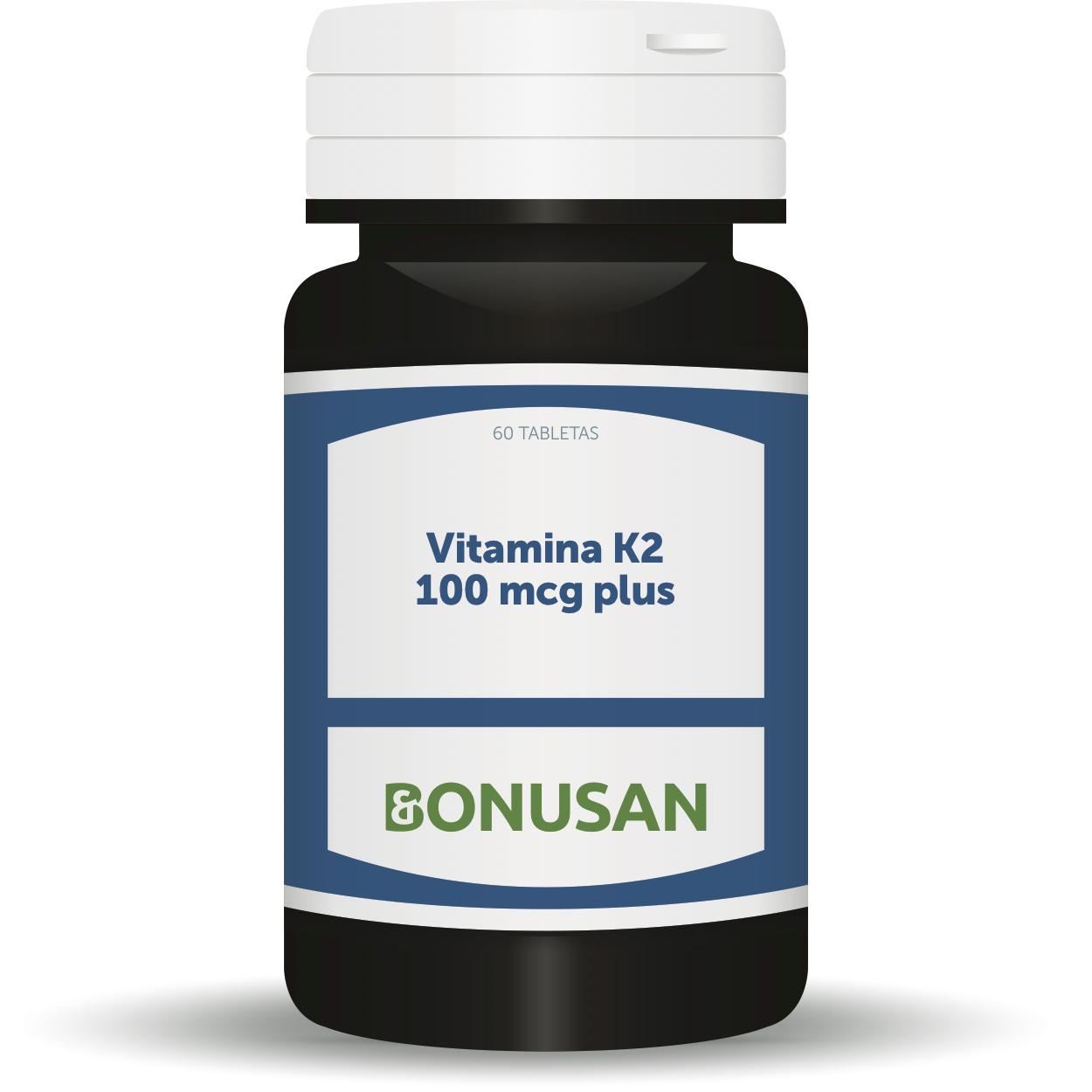 Vitamina K2 100 Mcg Plus 60 Tabletas Bonusan