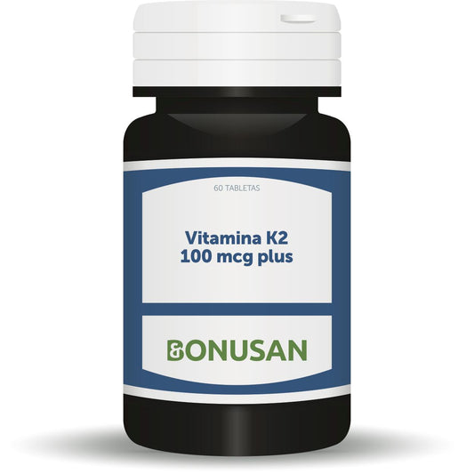 Vitamina K2 100 Mcg Plus 60 Tabletas Bonusan