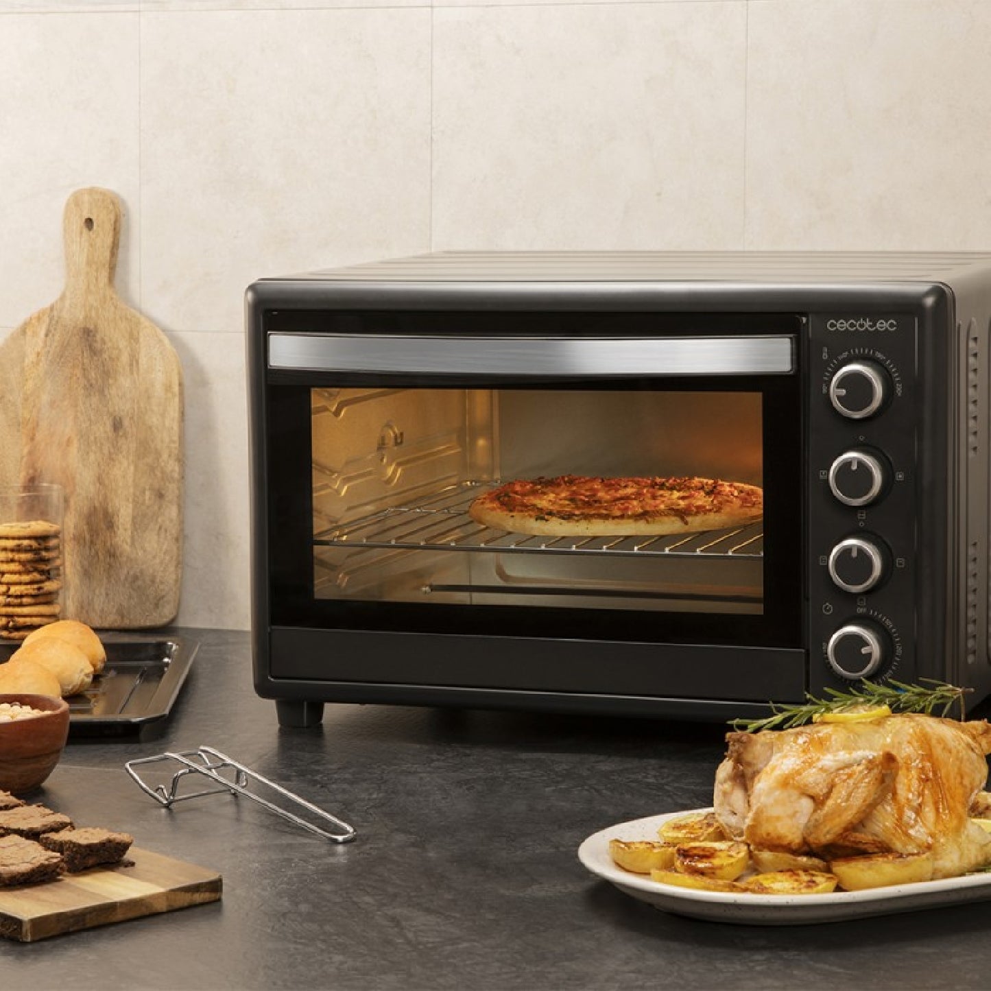 Cecotec Horno De Sobremesa Bake&toast 6090 Black Gyro_4