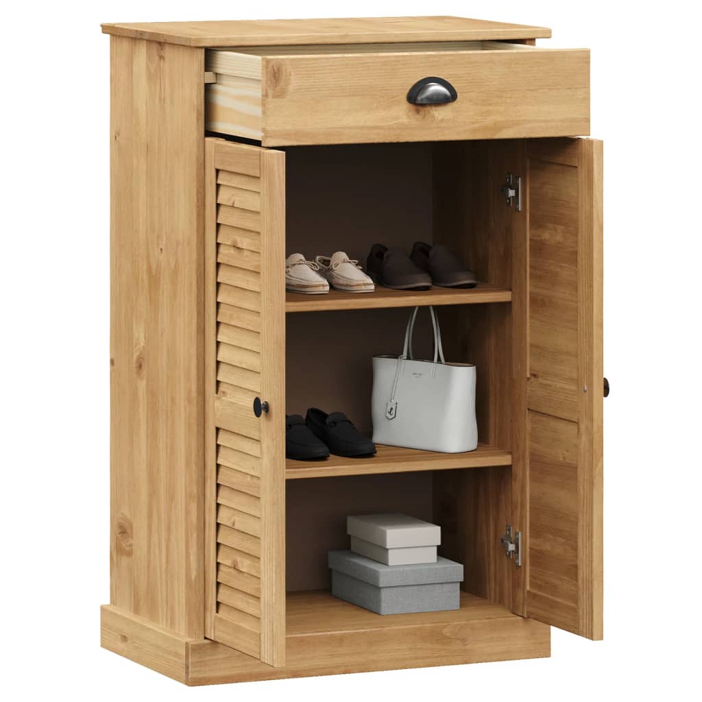Zapatero Vigo Madera Maciza De Pino 60x35x96 Cm / Vetonek_5