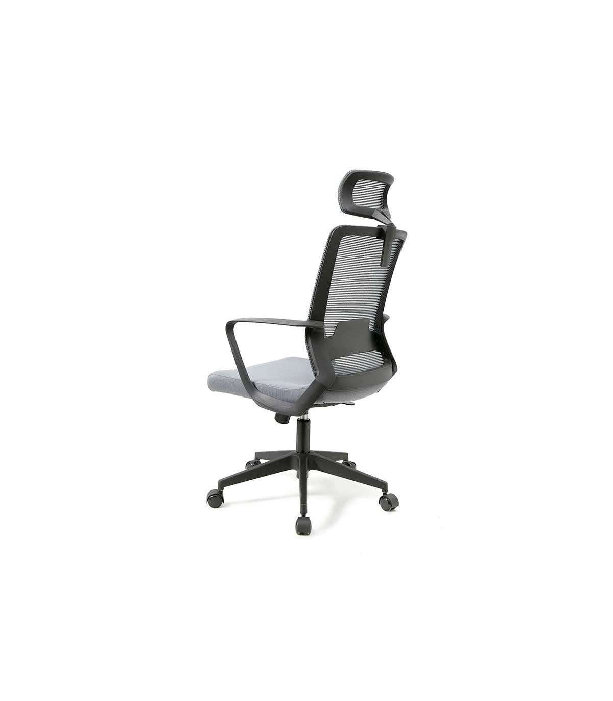 Silla Despacho Giratoria Elevable Acabado Gris, 60 Cm(ancho) 112-122 Cm(altura) 62cm(fondo)_5