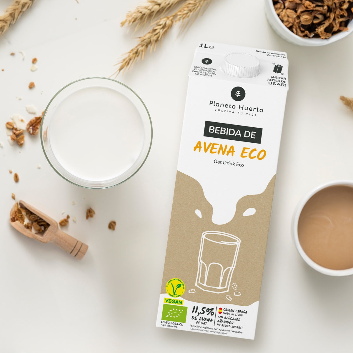 Pack 12 x bebida de avena ECO Planeta Huerto 1L