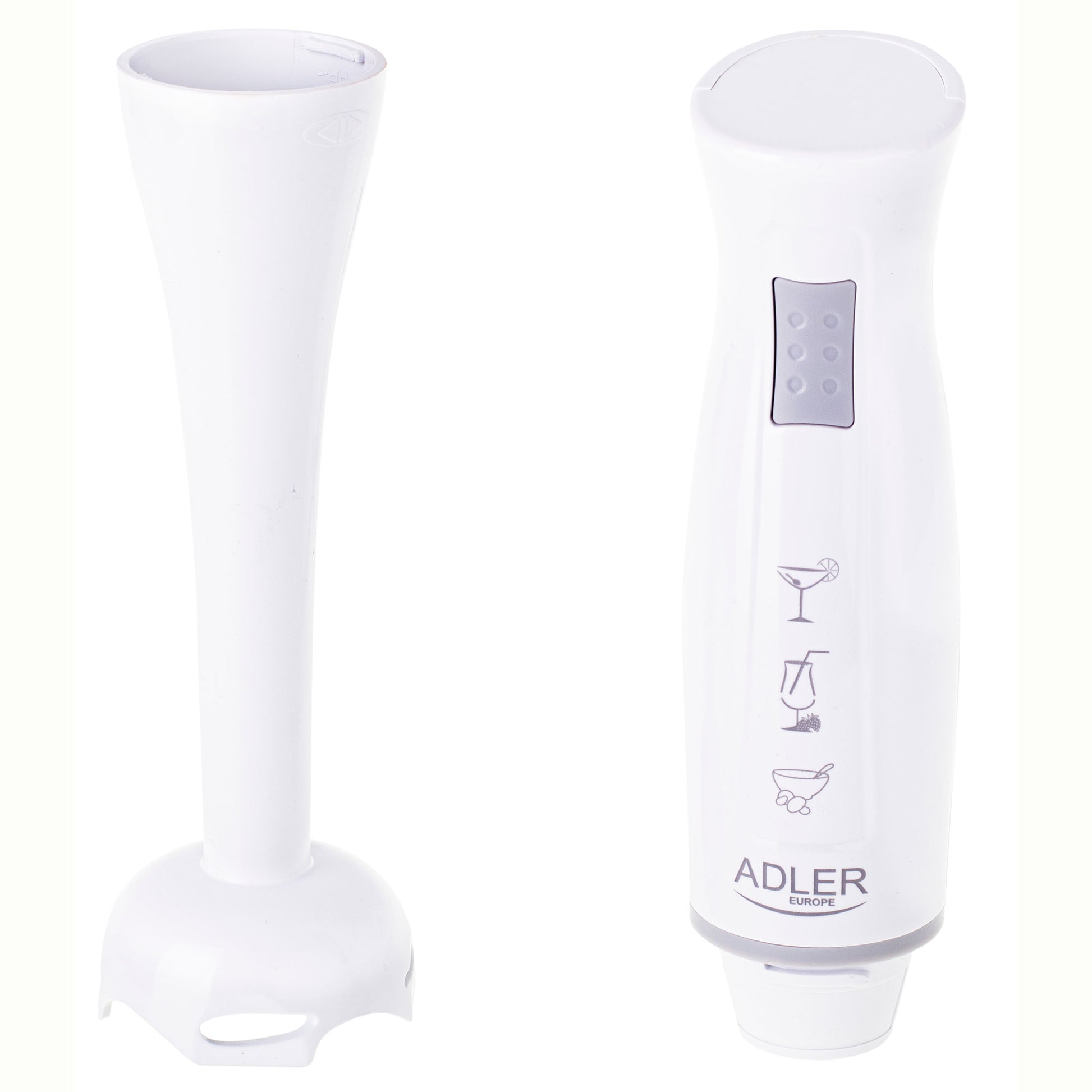 Batidora De Mano Brazo Desmontable, Cuchillas De Corte En Acero Inoxidable Adler Ad4622 300w