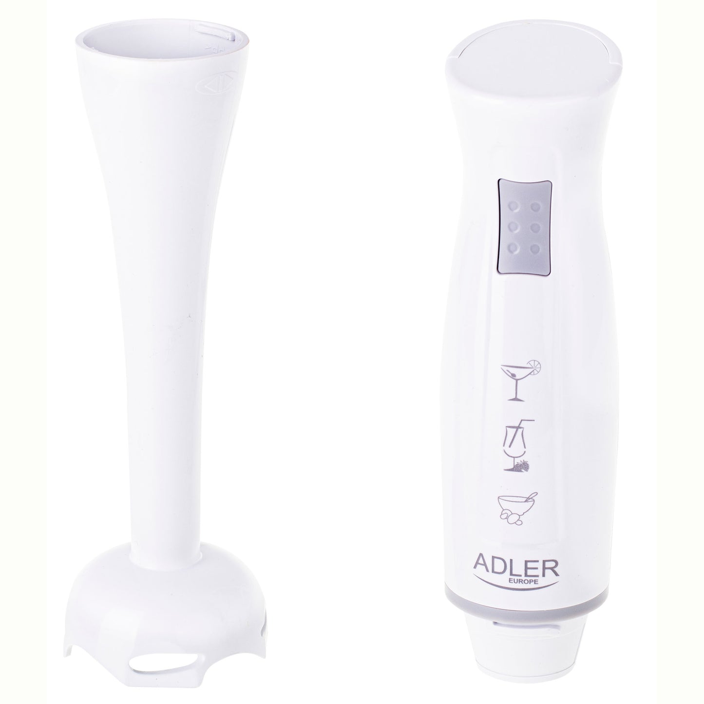 Batidora De Mano Brazo Desmontable, Cuchillas De Corte En Acero Inoxidable Adler Ad4622 300w