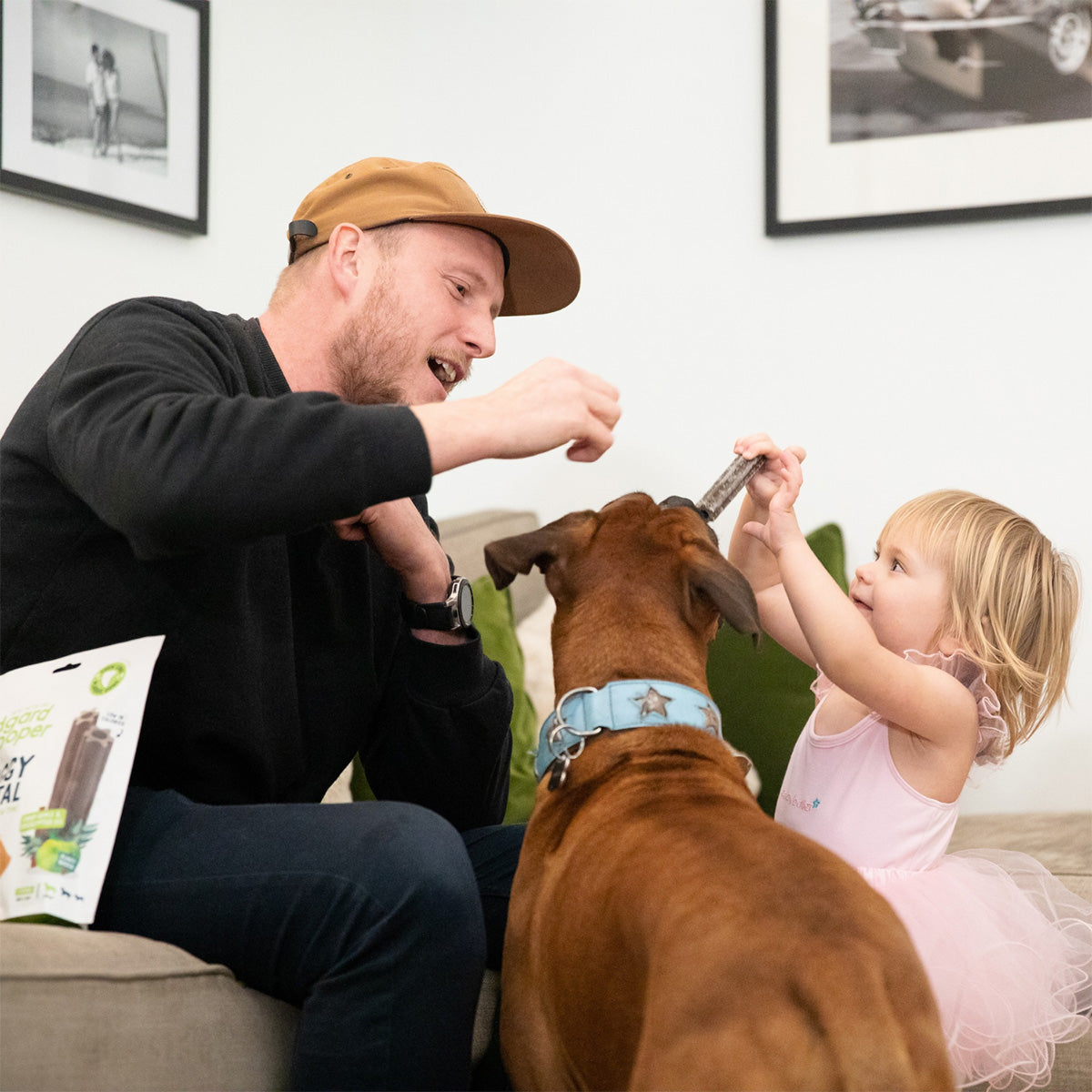 Doggy Dental para Perros Medianos Menta y fresa Edgard Cooper 7 sticks