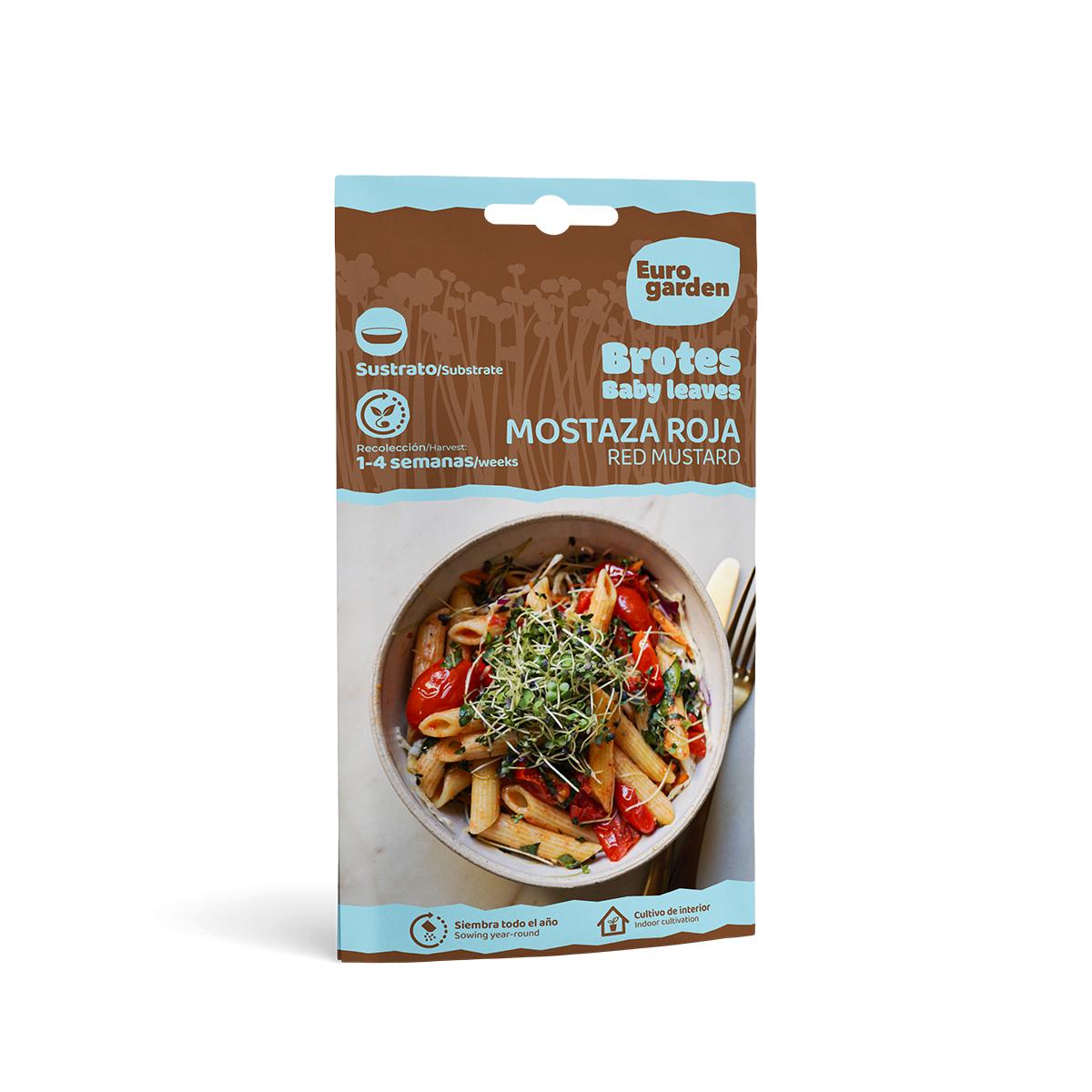 Semillas brotes Mostaza Roja Eurogarden