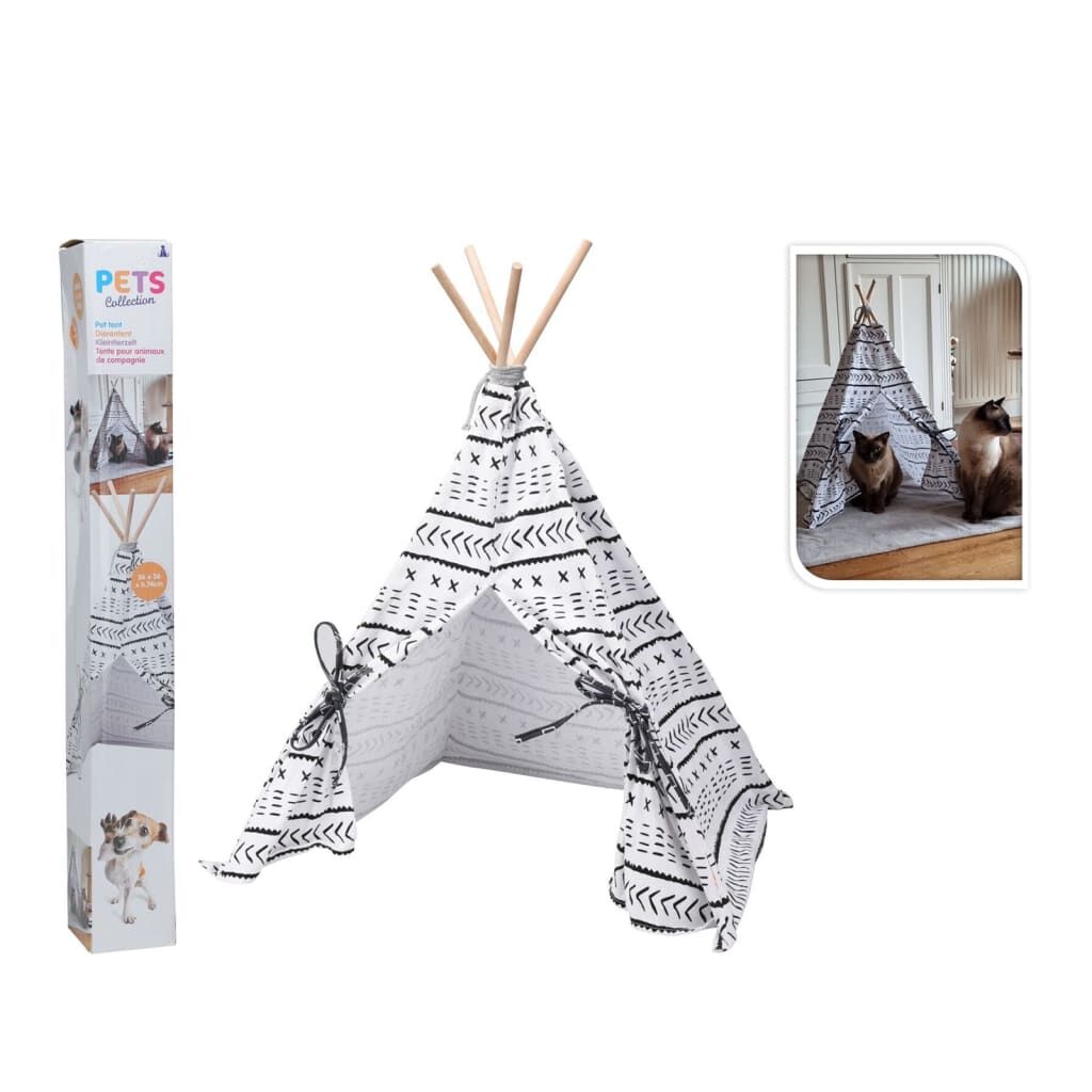 Pets Collection Carpa Para Mascotas Tipi Lona 56x56x74 Cm_1