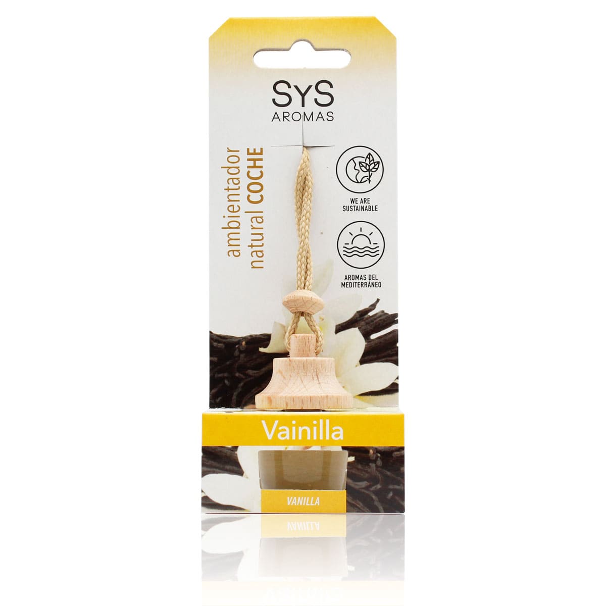 Ambientador Coche Vainilla SYS Aromas Style 7 ml | Aroma Dulce y Caramelizado | Cálido y Reconfortante_0