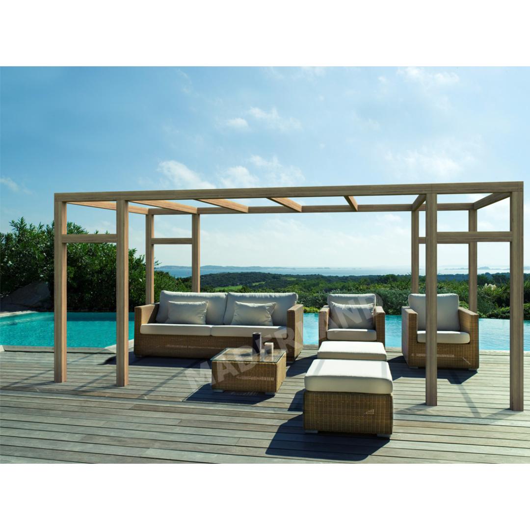 Pérgola de madera Granada Maderland 500x300 cm