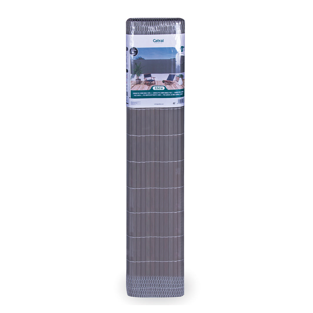 Cañizo Pvc Superior D/c Piedra - Alta Calidad Y Durabilidad 2x3 M / Multicolor_2