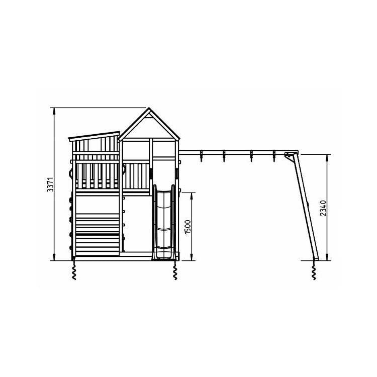 Parque Infantil Masgames Palazzo Xl Con Columpio Individual.