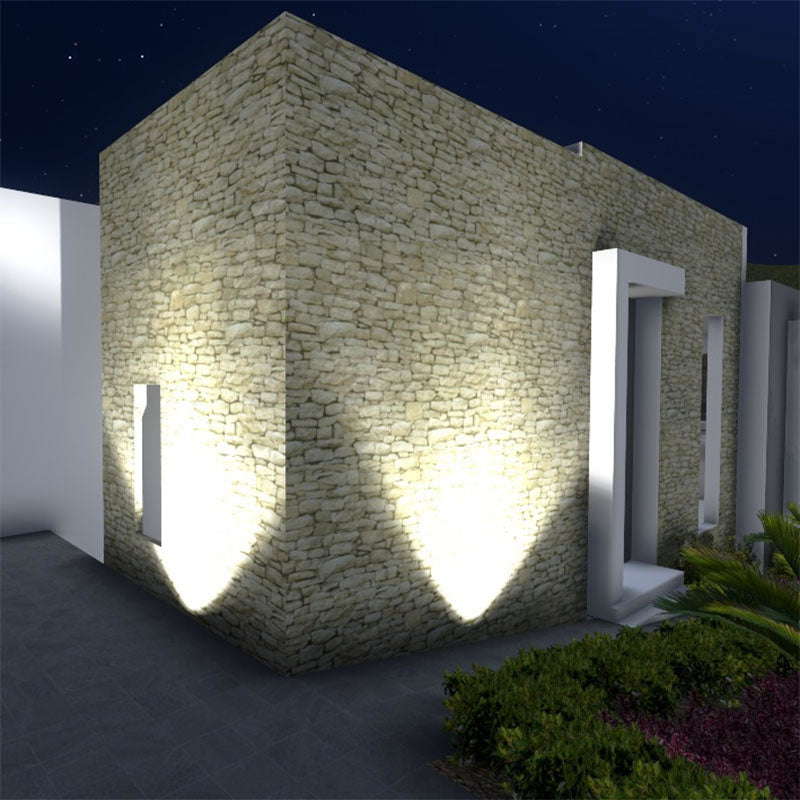 Foco De Jardín Garlux Wall, Chipled Lumileds, 20w, Blanco Cálido_4