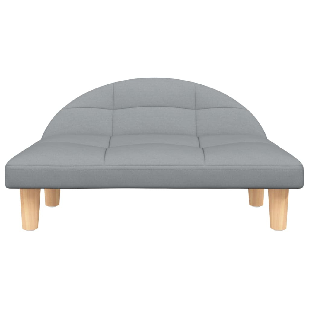 Cama Para Perros De Tela Gris Claro 70x52x30 Cm / Vetonek_5