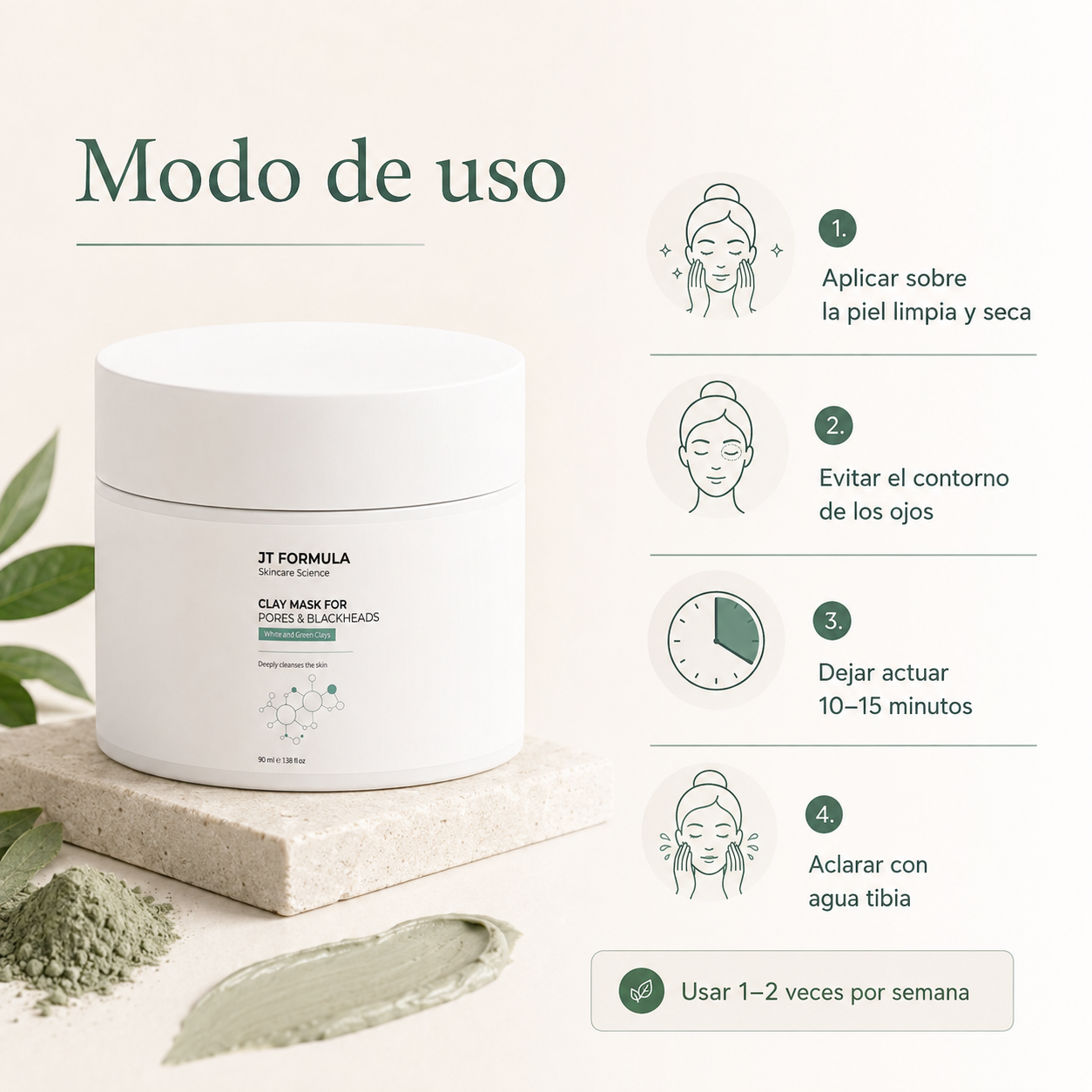 Mascarilla De Arcilla Para Poros Y Puntos Negros_2