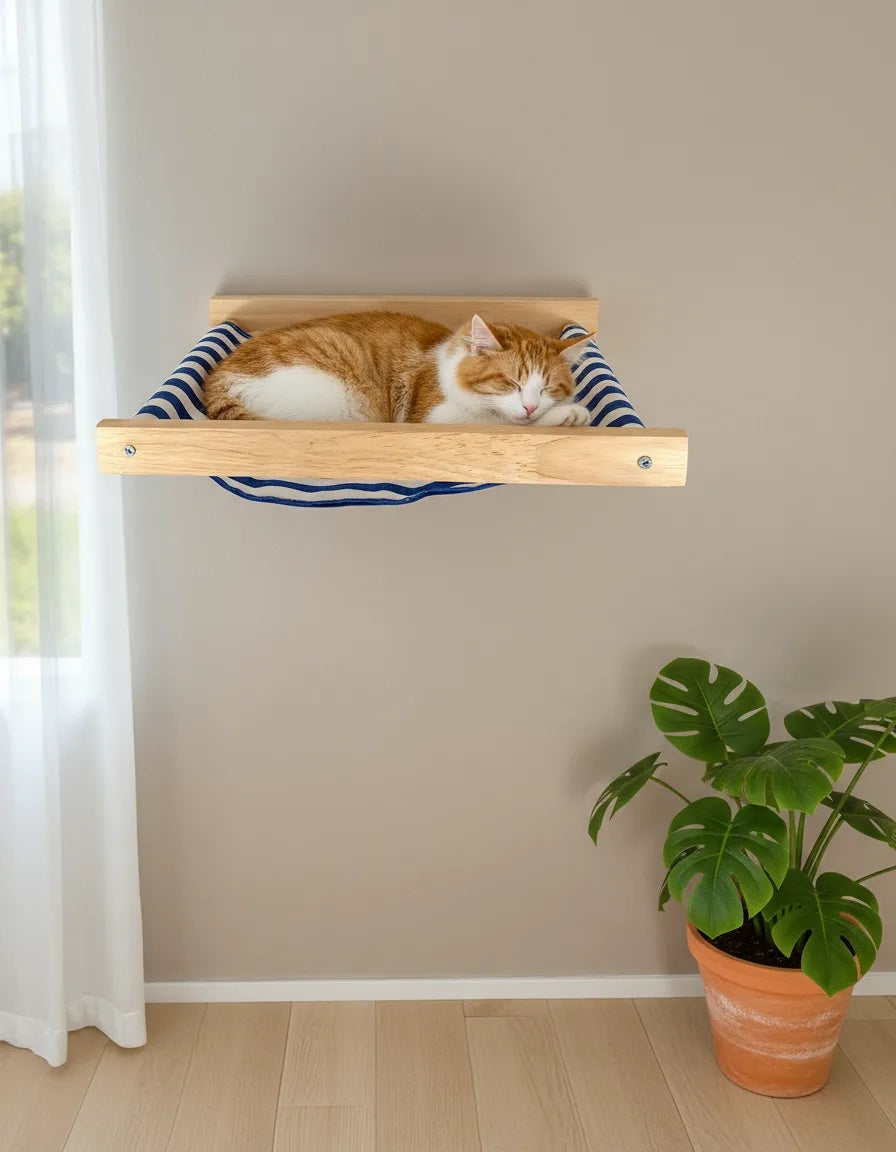 Cama Colgante Para Gatos Bahía Con Rascador Integrado Y Estructura De Escalada Althea Living 5x76x40cm_5