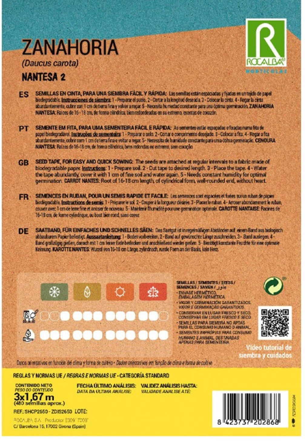 Semillas Zanahoria nantesa 25g_1