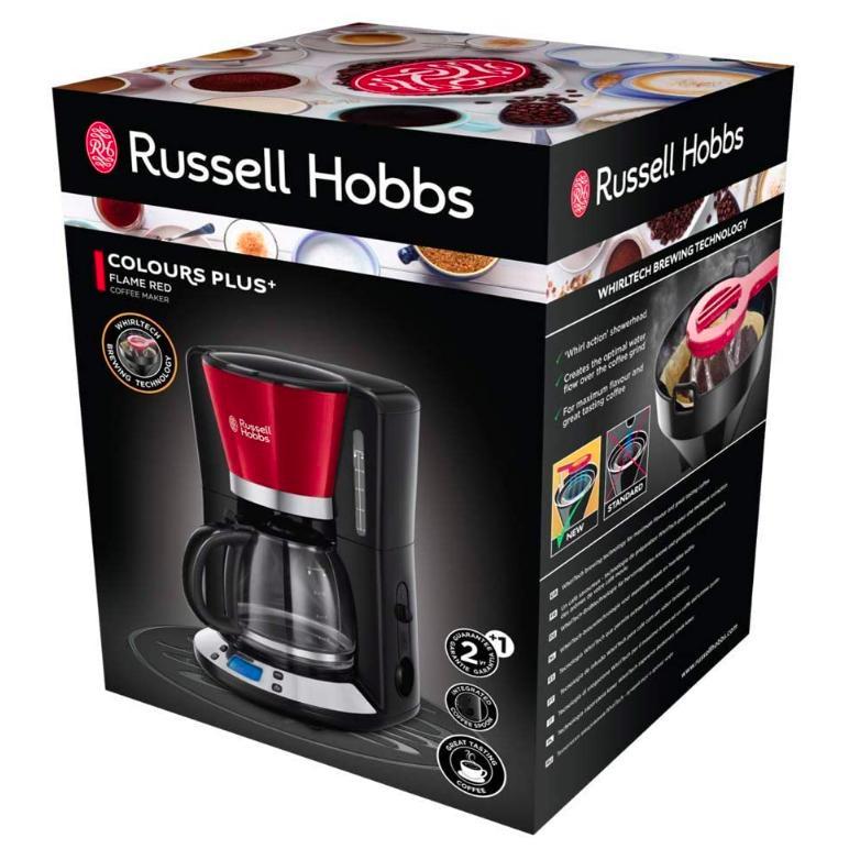 Cafetera Colours Plus Roja 1,25L Russell Hobbs