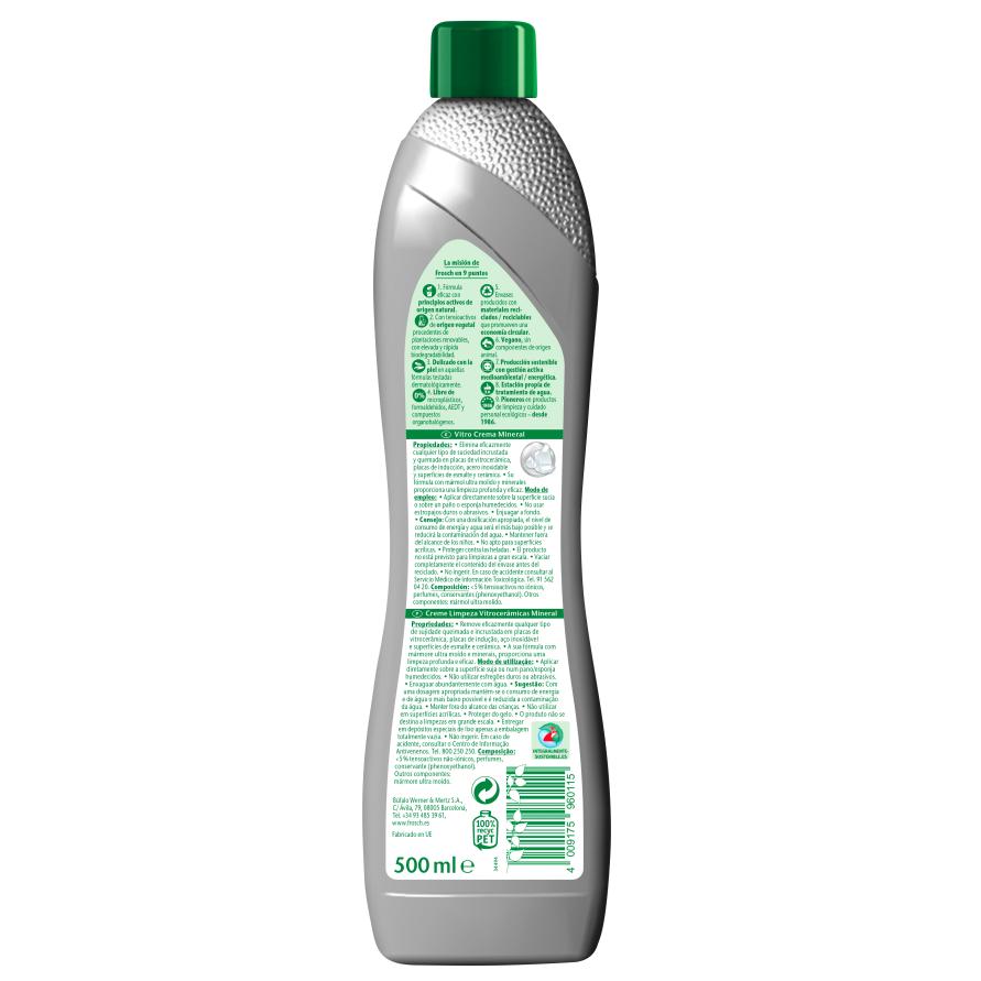 Crema limpiadora vitro con minerales Eco Frosch 500 ml