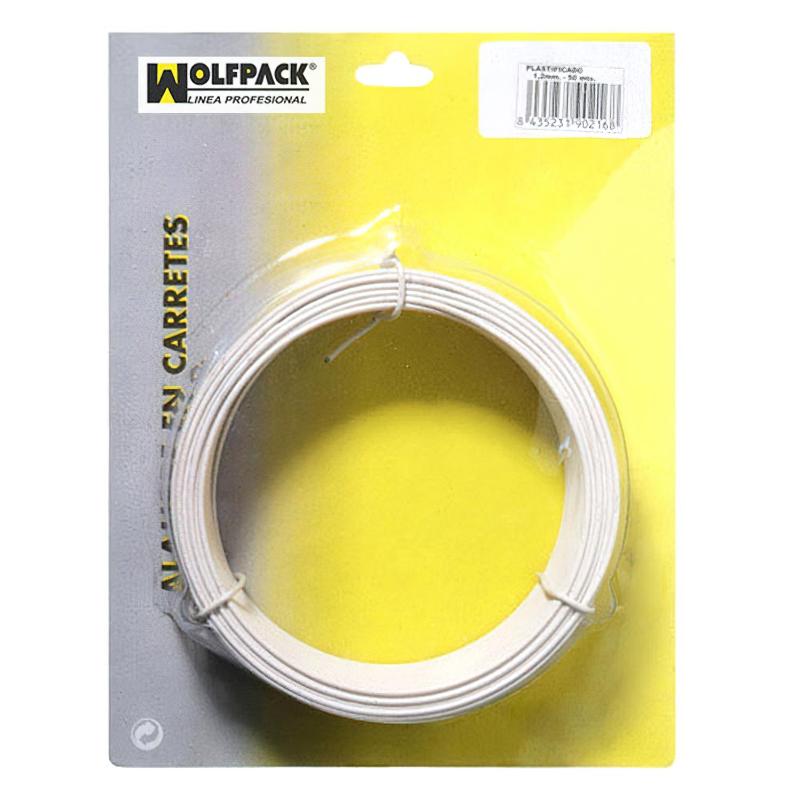 Alambre Plastificado 1,2 Mm. Blanco (rollo 50 Metros)_0