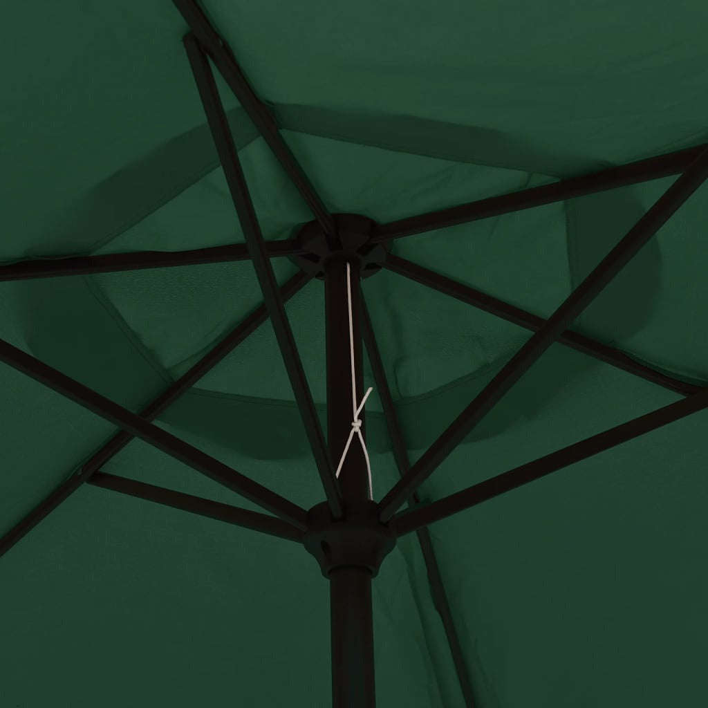 Vidaxl Sombrilla De Aluminio Verde 200x224 Cm_4