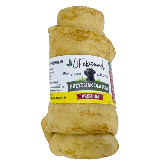 Lifebound - Hueso Masticable Natural Para Perros De Ternera En Forma De Hueso Con Sabor A Queso - 10 Pzas S