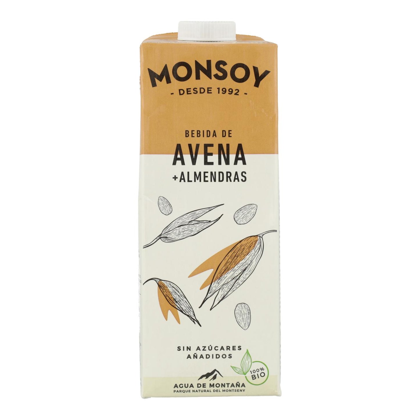 Bebida BIO de avena y almendra Monsoy 1 L