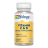Vitamin C (1000 mg) + D (2000UI) Solaray 60  Vegcaps