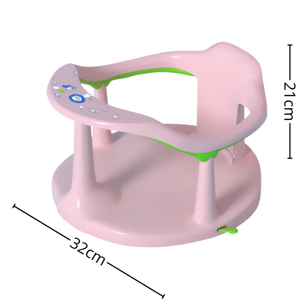 Bathby Asiento De Baño Para Bebé Rosa | Sujeción Con Ventosas Antideslizantes | Silla De Baño Ergonómica Y Segura_4