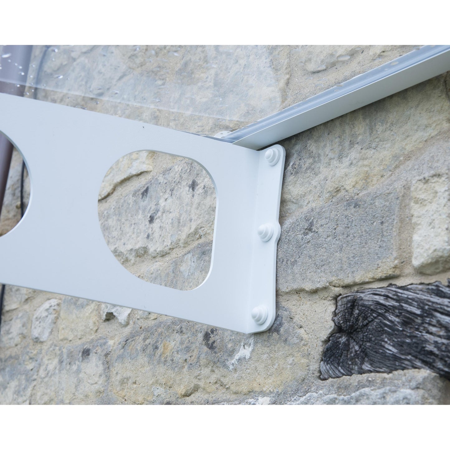 Marquesina para puerta Bordeaux 892x140 cm transparente