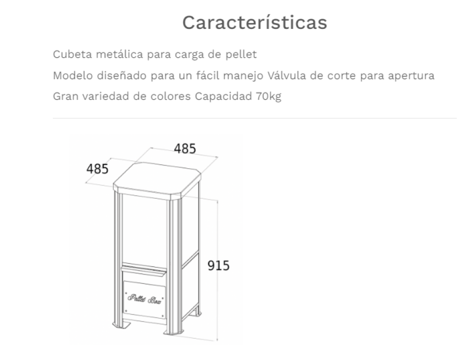 Fabricalor Box Pellet 70 Negro_1